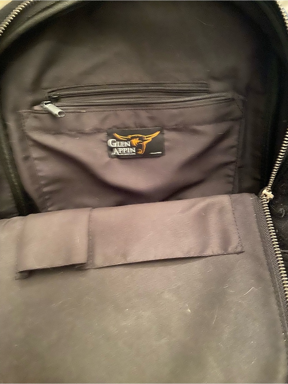 Harris Tweed Glen Appin Naver Scottish Houndstooth Wool Backpack - Picture 8 of 8